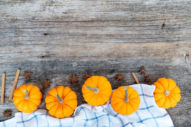 Pumpkin on table