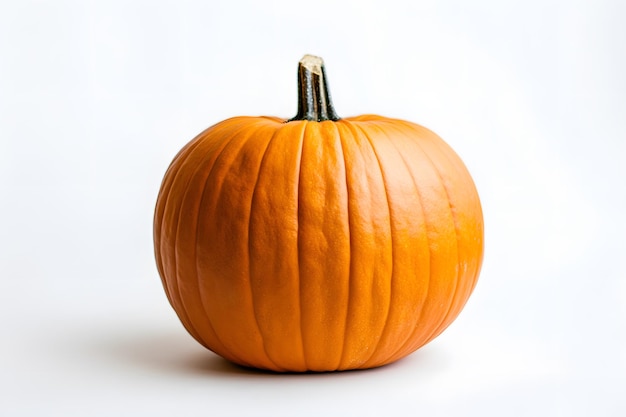 a pumpkin that has a stem on it