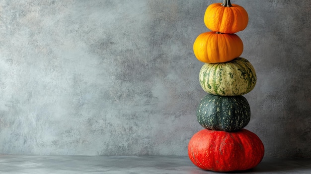 Pumpkin Tower on Grey