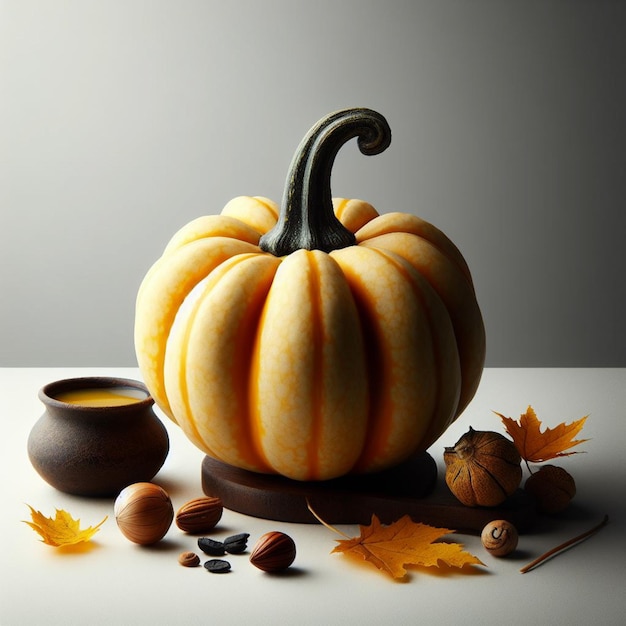 Pumpkin white background