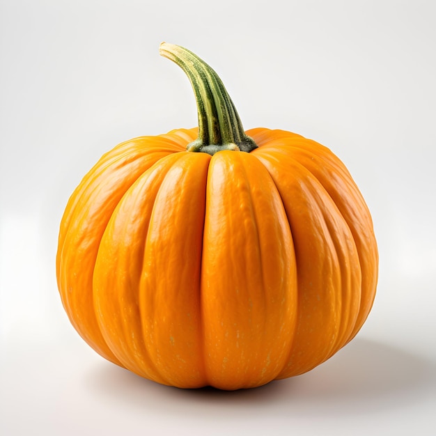 a pumpkin with a green stem and a green stem