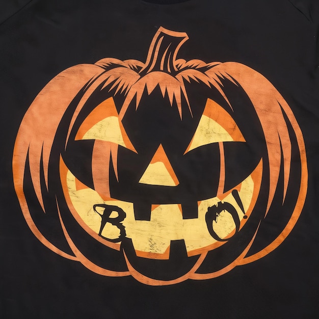 Photo a pumpkin with the word b b b on it