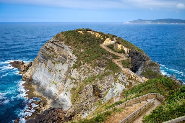 Punta socastro also called punta fucino do porco Cliffs and ocean view Galicia Spain