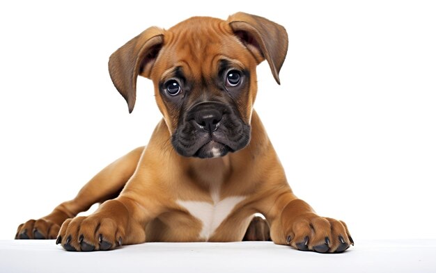 Puppy Dog on white background AI