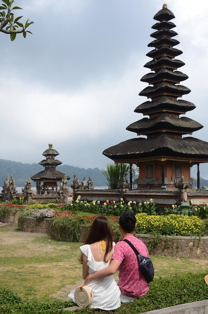 Pura Ulun Danu temple in Bali Indonesia