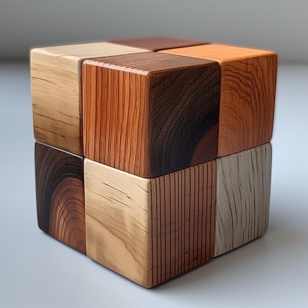 pure handmade wooden cube hd wallpaper