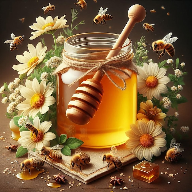 Photo pure honey