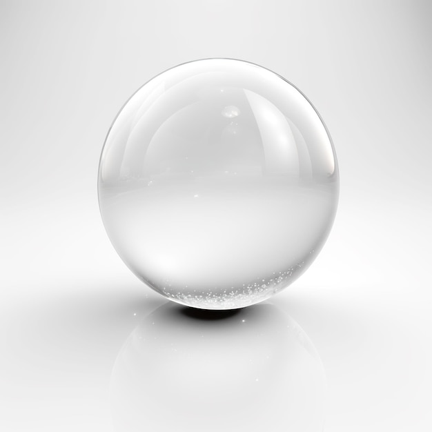 Pure Reflections Crystal Ball on Ivory