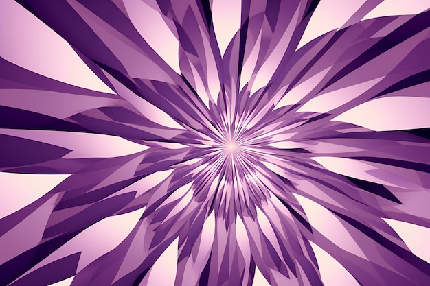 Purple abstract background with radial radiating converging lines