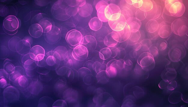 a purple background with a circle of lights in the middle