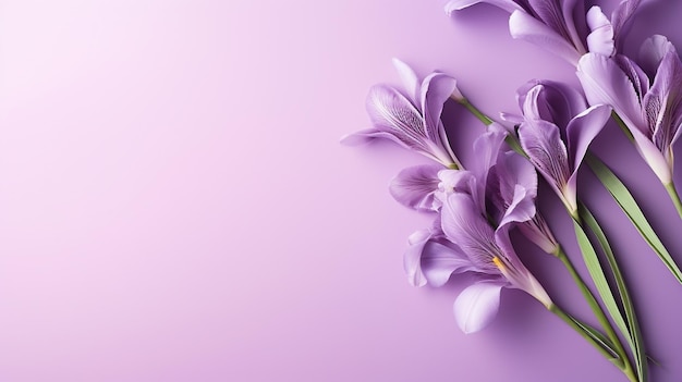 a purple background with a flower on it