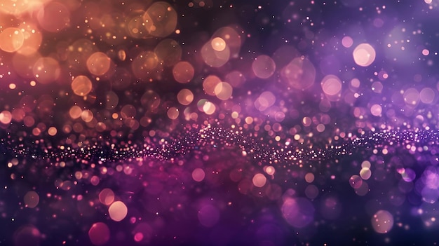 a purple background with glitter and sparkles