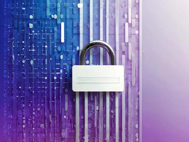 a purple background with a padlock that says padlock