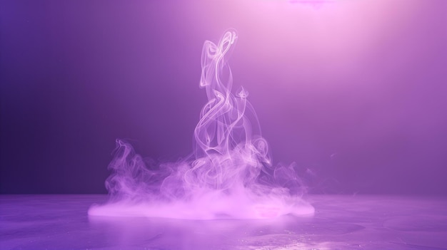 A purple background with smoke a beautiful abstract modern light lilac backdrop