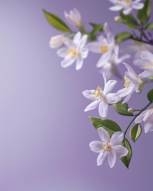 Photo a purple background with a white flower that says quot the name quot on it