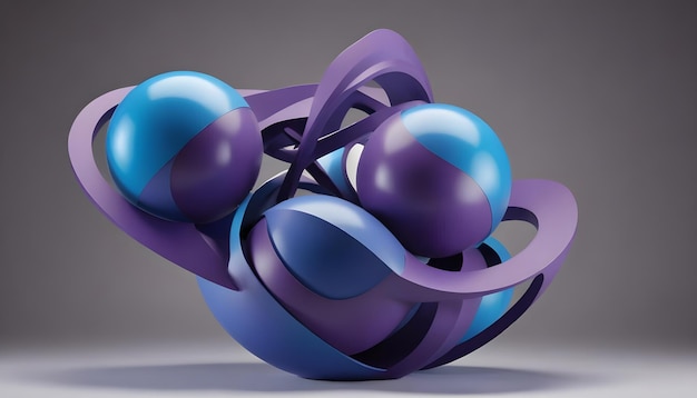 a purple ball with a ribbon around it is made of purple beads