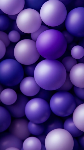 purple balls in a purple container