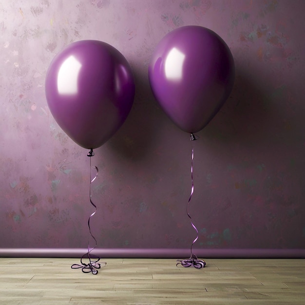 Purple Birthday Balloon