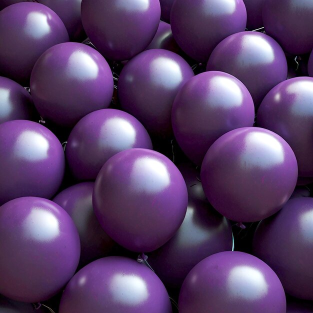 Purple Birthday Balloons