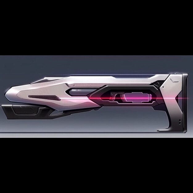 a purple and black futuristic object is shown in this image