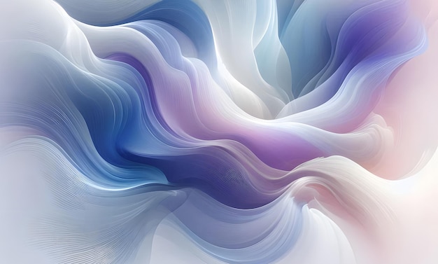 a purple and blue abstract image of a wave with the colors purple and white