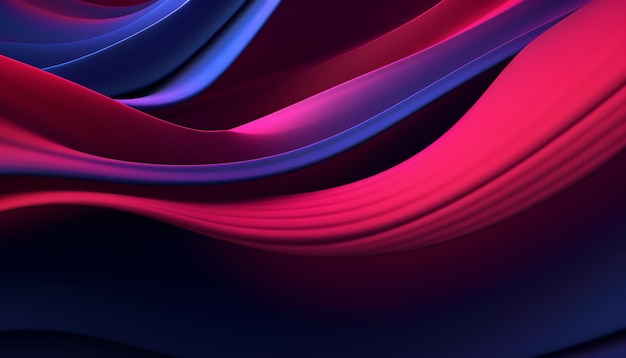 Purple and blue background with a red wave