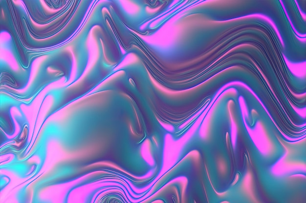 A purple and blue background with wavy lines generative AI