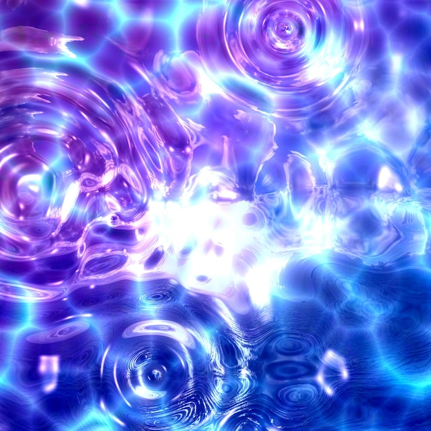 Purple Blue circle water ripple background