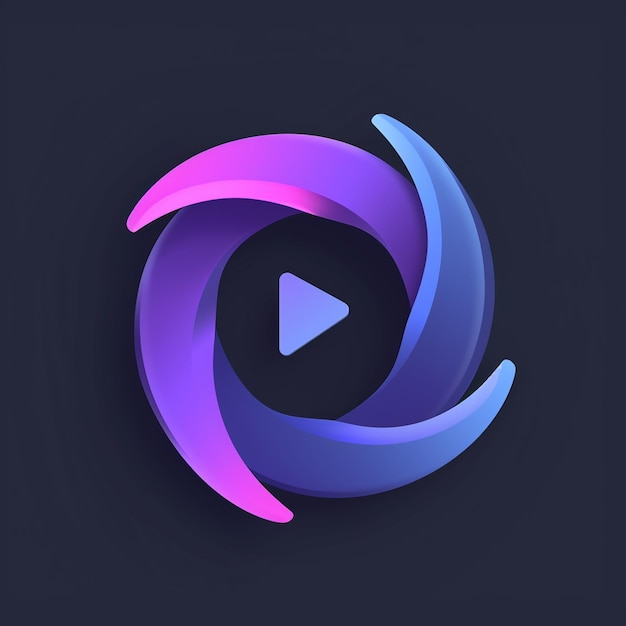 a purple and blue logo with a purple and blue logo that says quot t quot