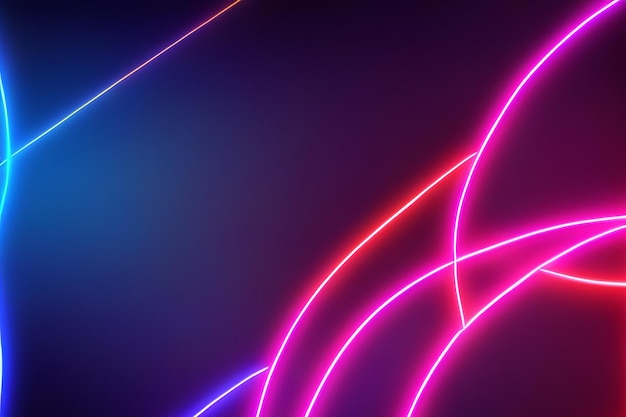 a purple and blue neon circle with a pink border