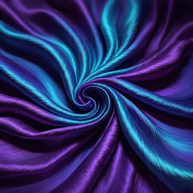 Photo a purple and blue spiral with a spiral design on the top