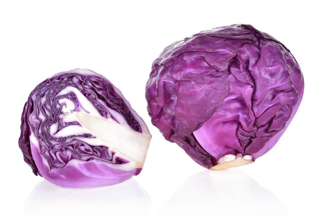 Purple cabbage isolated