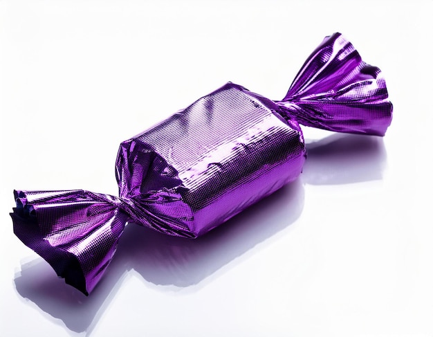 Photo a purple candy bar with a bow