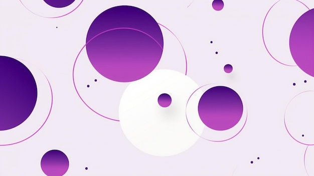 purple circles seamless pattern