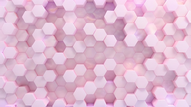 purple color hexagonal texture 3d background illustration wallpaper