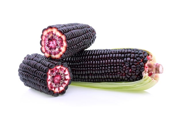 Purple corn isolated on a white background