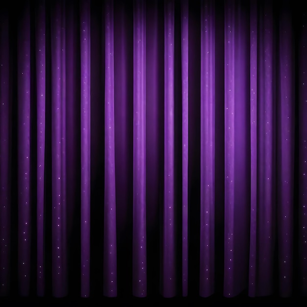 a purple curtain with a spotlight on it