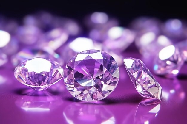 Purple diamonds on a purple background