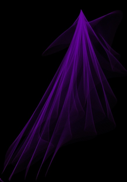 A purple dress in the dark