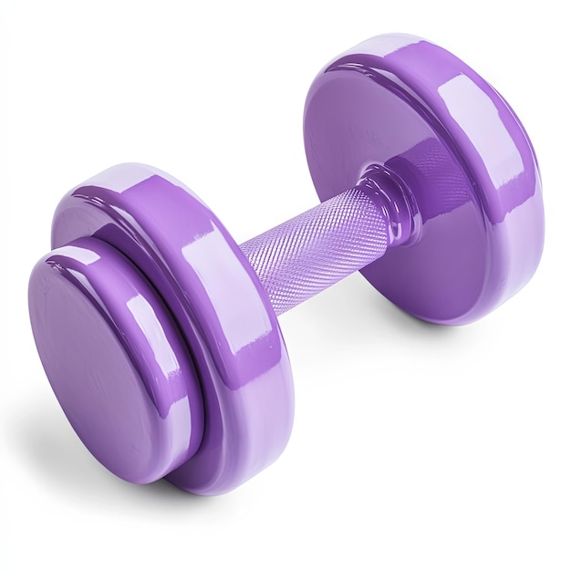 Purple Dumbbell for Fitness and Strength Training