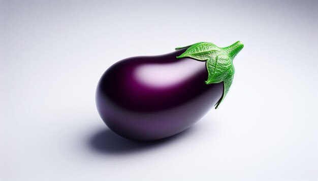 a purple eggplant is on a white background