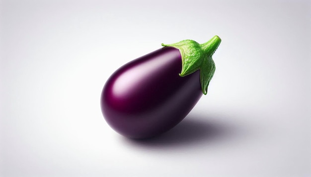 a purple eggplant is on a white background