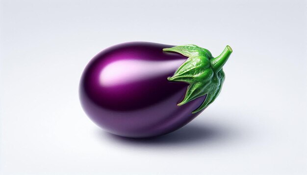 purple eggplant on a white background