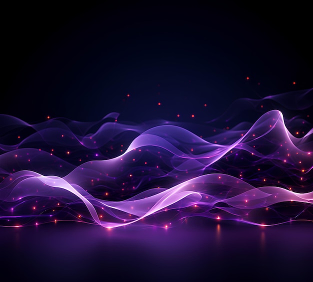 A Purple Flow Art Graphic Design in the Style of Interactive