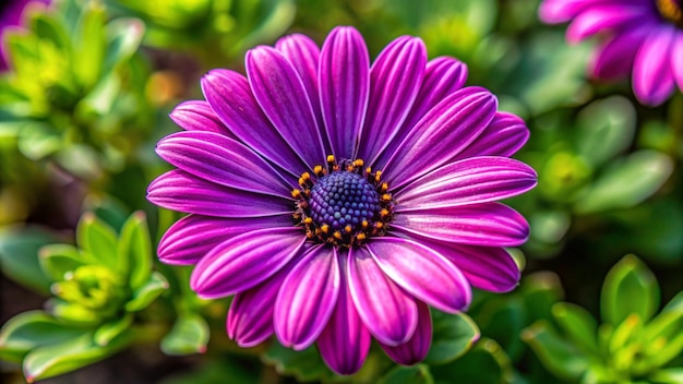 a purple flower with a purple center and the center is purple