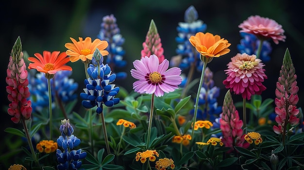 a purple flower with a purple center and a purple flower in the middle