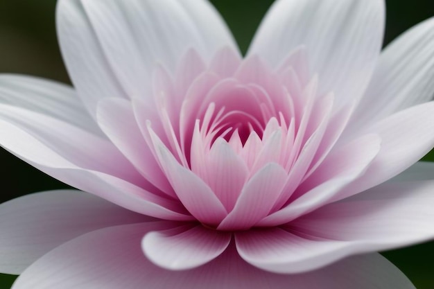 a purple flower with white petals and pink petals