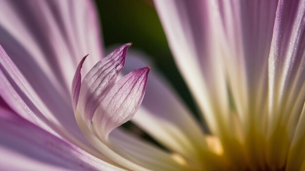 a purple flower with a yellow stamen