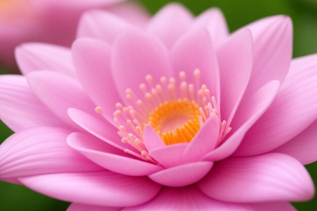 Photo a purple flower with yellow stamens in the center