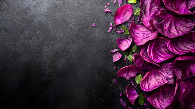 purple flowers on a black background with a grey background